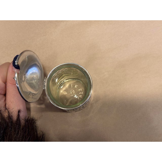 Victorian Antique Sterling Silver Mustard Pot For Sale - Image 3 of 6