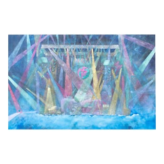 1989 “After Midnite” Oil on Canvas Painting by Artist Anthony Louis Popcheff For Sale