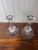Traditional Val Saint-Lambert Signed Belgian Crystal Candlesticks, Pair, 7" Tall, Late 20th Century For Sale - Image 3 of 5