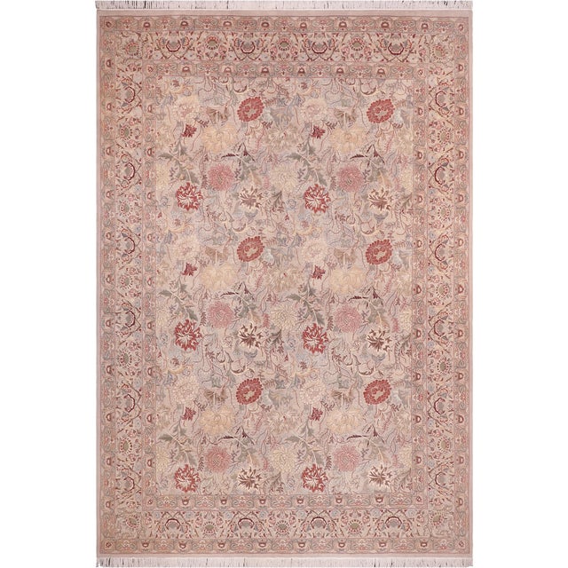 Shabby Chic Pak-Persian Gray/Gray Wool Rug - 9'0'' X 12'1'' For Sale - Image 9 of 9