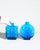 Pop Art Duo Blue Cased Glass Bubble Vases from Friedrich Kristall, Germany, 1970s, Set of 2 For Sale - Image 4 of 18