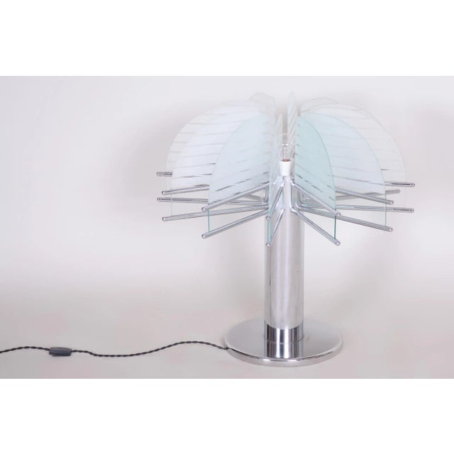 Mid-Century Table Lamp attributed to Kamenický Šenov, 1950s For Sale - Image 10 of 11