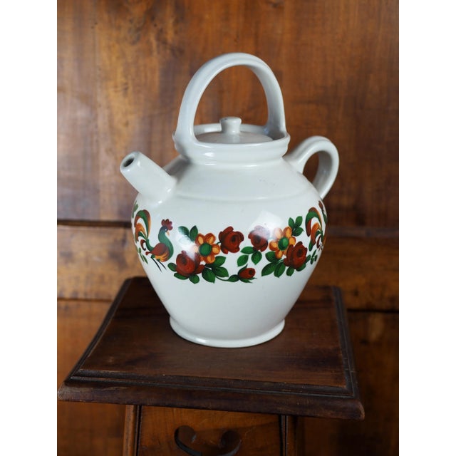 1960s French Berry Limoges "Gargoulette" Botijo Jug For Sale - Image 11 of 11