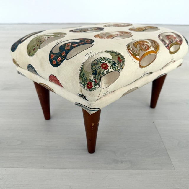Vintage French Footstool For Sale - Image 4 of 9