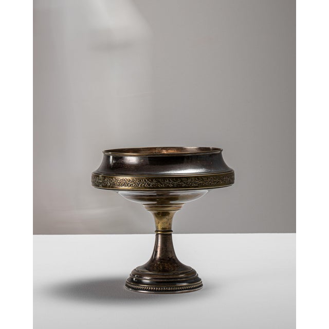 1920s France Art Deco Brass Metal Serving Piece For Sale - Image 12 of 15