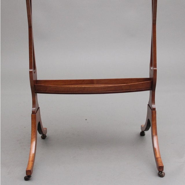 19th Century Sheraton Revival Satinwood Serving Table, 1830s For Sale - Image 13 of 14