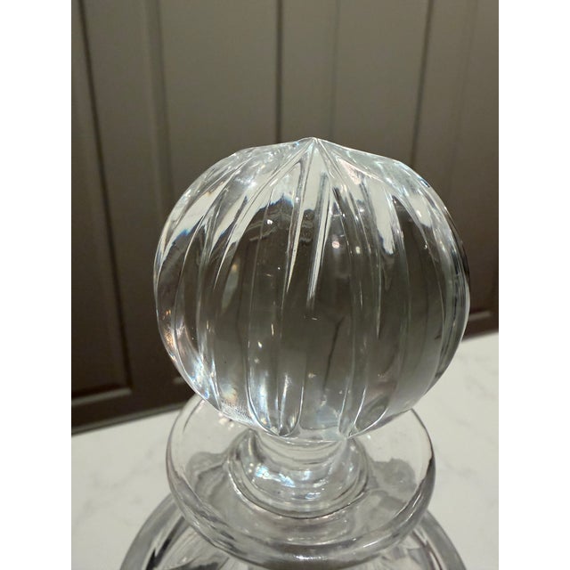 Ralph Lauren Ralph Lauren Glen Plaid Crystal Decanter W/ Stopper For Sale - Image 4 of 5