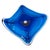 Large Stingray Glass Centerpiece Bowl 21" Oversize Blue Nautical Coastal Decor For Sale - Image 4 of 18
