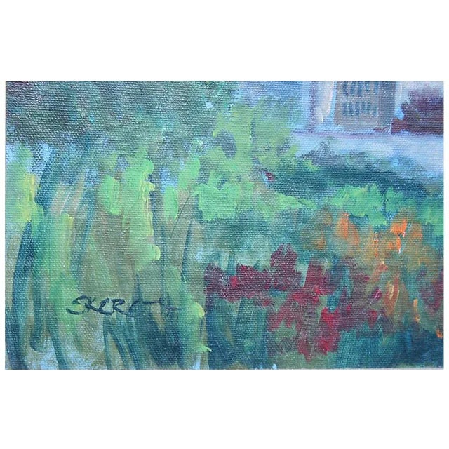 1960s Carmel Mission Landscape Oil Painting by Elmer Ekeroth, Framed For Sale - Image 4 of 6