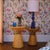Toffee GM Side Table in Stained Rattan and Glass Top by Popus Editions For Sale - Image 4 of 5