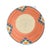Early 20th Century Sisal Handwoven Orange and Teal Basket Eswatini 13inch For Sale In Denver - Image 6 of 6
