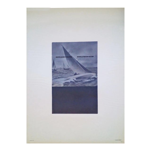 Fabio Mauri, Won Sailing, Original Photolithograph, 1976 For Sale