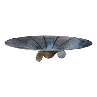 Bauhaus Bowl in Silver-Plated Brass by Paul Haustein for WMF Ikora, 1920s For Sale
