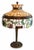 Traditional Early 1900's Williamson Leaded Glass Table Lamp For Sale - Image 3 of 9