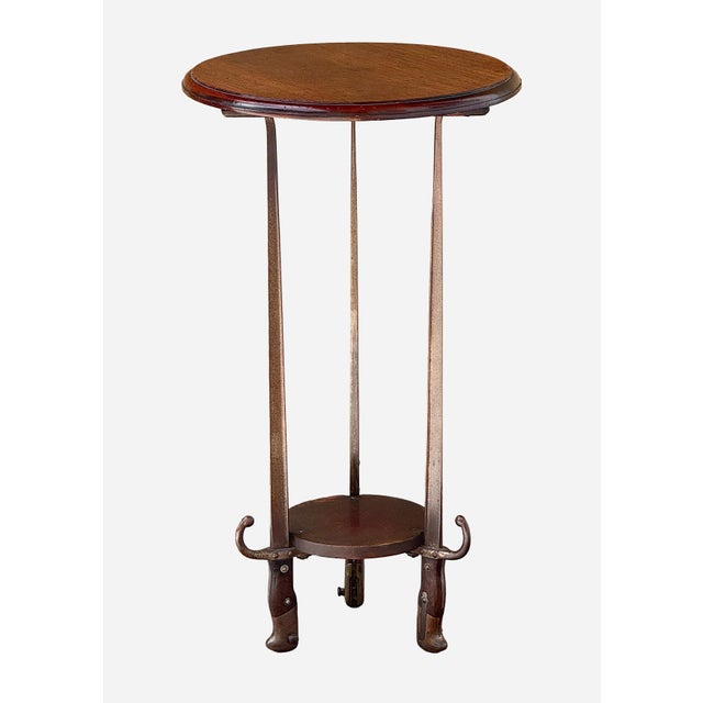 A fine French trench art - bayonet gueridon - cocktail or wine table from the late 19th century (La Belle Époque period)....