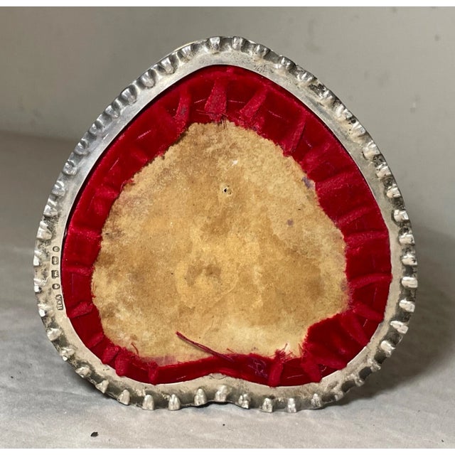Antique Horton Allday Ornate Sterling Silver Heart Jewelry Ring Pin Cushion Box For Sale - Image 17 of 18