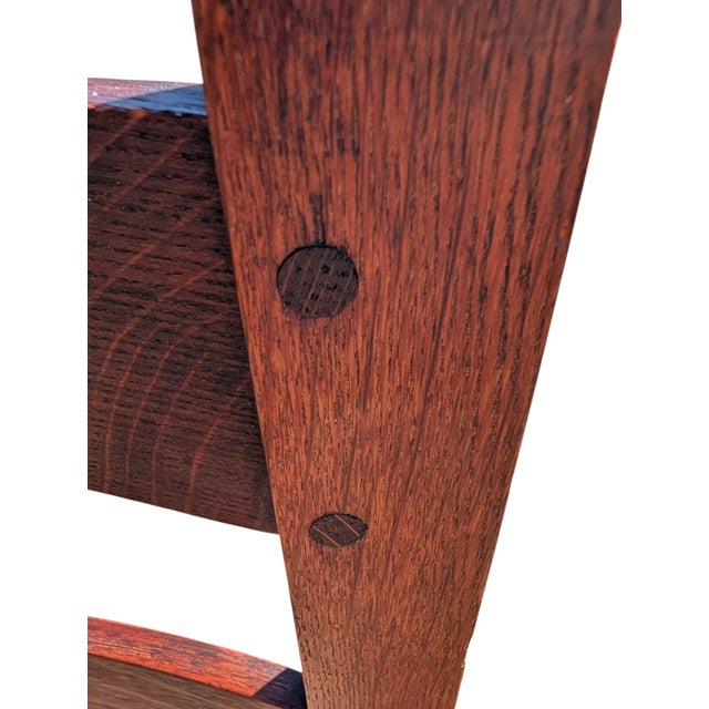 Charles Stickley Oak Armchair Circa 1909 For Sale - Image 12 of 18