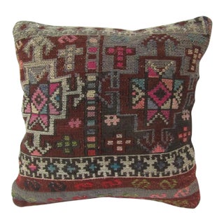 Turkish Handmade Kilim Pillow Cover For Sale
