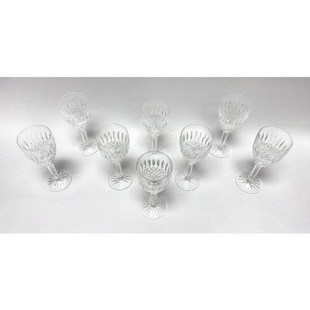 Hollywood Regency Late 20th Century Waterford Castlemaine Cut Crystal Water Goblets - Set of 8 For Sale - Image 3 of 5