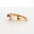White 18k Yellow Gold Ring With 0.29ct Ruby & 0.31ct Diamond Accents For Sale - Image 8 of 18