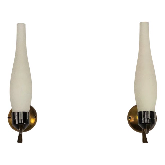 Mid-Century Modern Italian Sconces, 1950s, Set of 2 For Sale