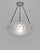 Art Deco Degue French Art Deco Pendant Light 1930s - Frosted Glass and Nickeled Bronze For Sale - Image 3 of 10