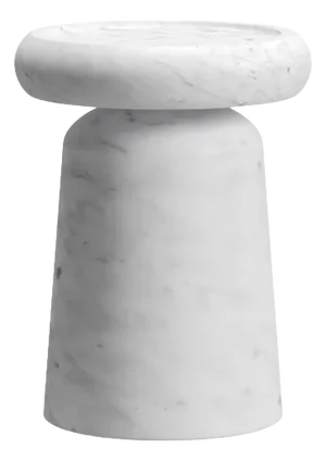 Nissa S Bianco Gioia Marble Side Table by Ivan Colominas