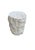 Stone Natural Solid Marble Side Table Chiselled Finish, Smooth Top, Modern Organic For Sale - Image 7 of 7