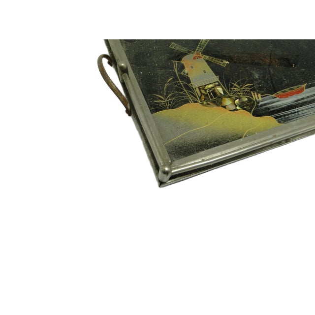 1920s Japanese Lacquerware Tray, 1920s For Sale - Image 5 of 6