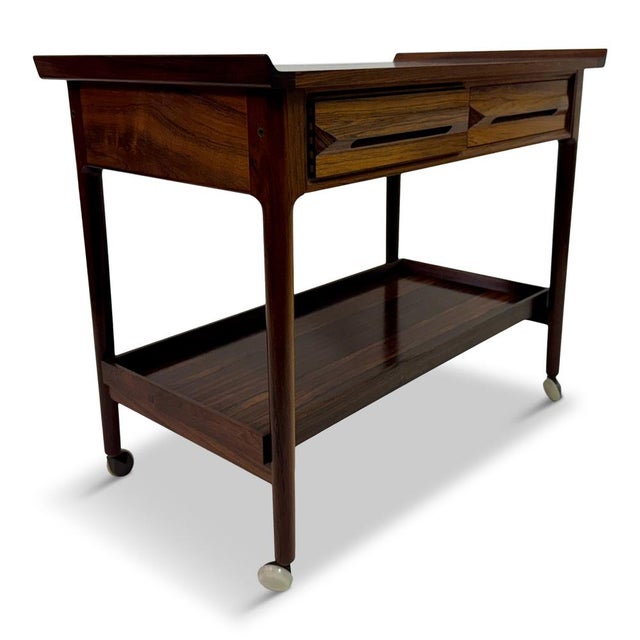 Rosewood Trolley by Torbjørn Afdal for Mellemstrands Møbelfabrik Bruksbo, 1960s For Sale - Image 17 of 17