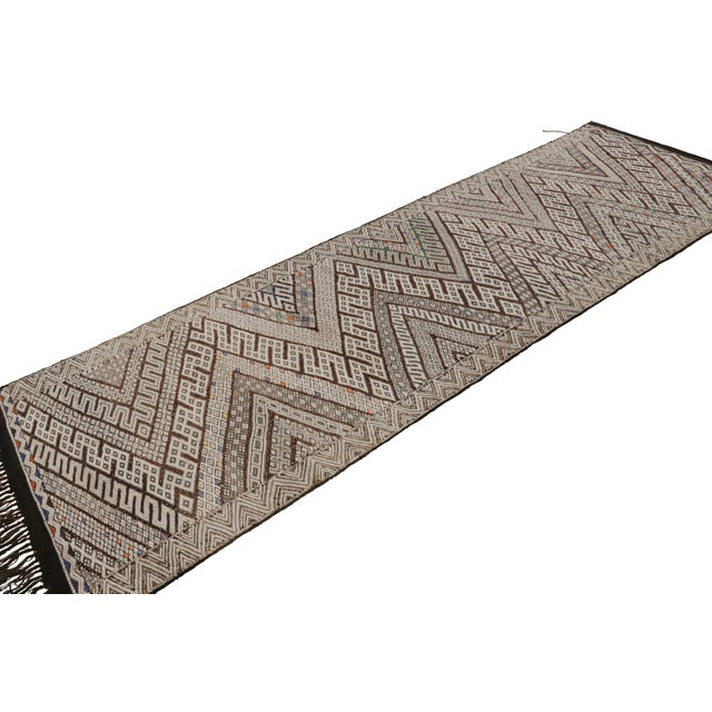 Rug & Kilim Vintage Zayane Moroccan Kilim and Runner Rug, in Berber Style, From Rug & Kilim For Sale - Image 4 of 7