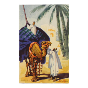 1930s French Champagne Menu Booklet, Algeria, Oasis De Biskra - Charles Heidsieck, Reims
