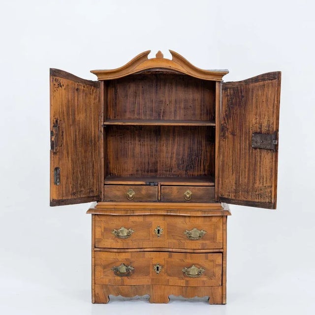 Baroque Miniature Cabinet, 1700s For Sale - Image 6 of 9