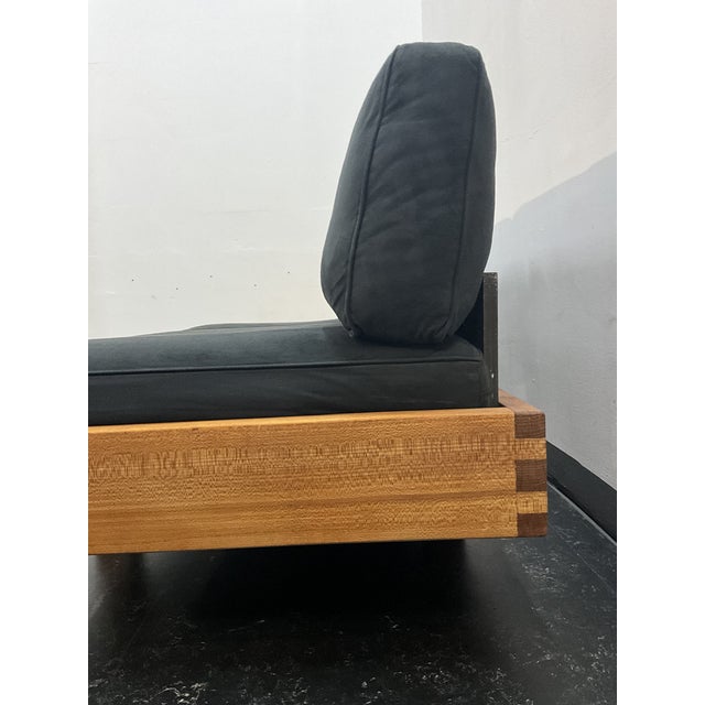 Mid-Century Modern French Bench in Elm in the style Pierre Chapo, 1950s For Sale - Image 10 of 18