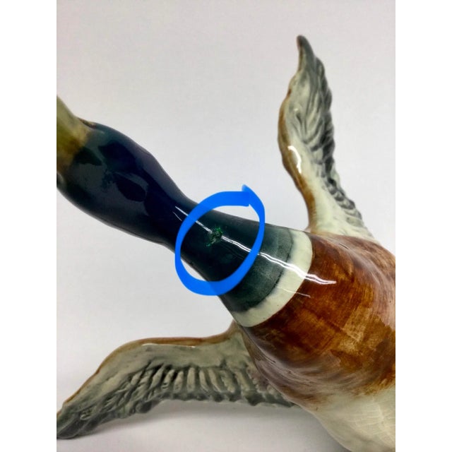 Vintage Beswick Porcelain Mallard Duck England For Sale - Image 11 of 13