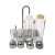 Metal Stainless Steel and Glass Cruet Set by Ettore Sottsass for Alessi For Sale - Image 7 of 11