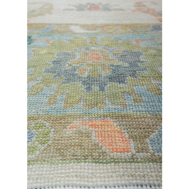 Turkish Turkish Oushak Square Rug 9'10" x 10'10" #20434 For Sale - Image 3 of 8