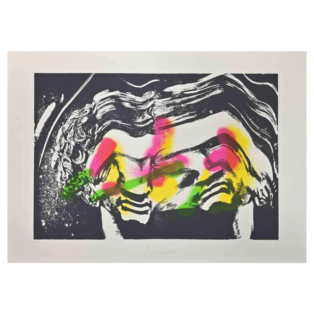 Mino Trafeli, Michelagnolo, Screen Print, 1984 For Sale