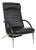 Rocky Lounge Chair in Black Leather from IP Design For Sale