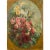 French Early 20th Century "Framed Flowers" Still Life Oil Painting by Jean Chaleye For Sale - Image 3 of 7