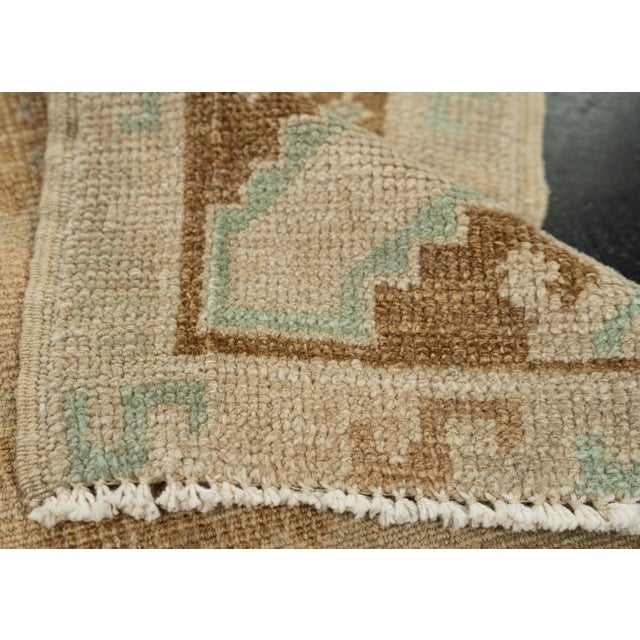 Turkish Mini Rug Oriental Hand Knotted Vintage Rug 1'7" x 3' #21037 For Sale In Houston - Image 6 of 8