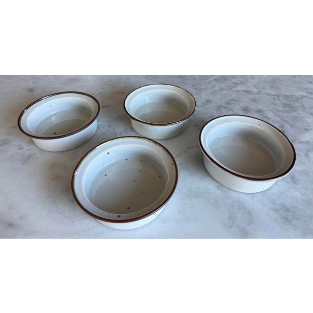Mid-Century Modern Set of 4 Dansk Designs Niels Refsgaard Brown Mist Bowls For Sale - Image 3 of 9