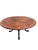 Wood Vintage English Burr Walnut Veneer Round Pedestal Table in the Antique Style With Claw Feet For Sale - Image 7 of 9