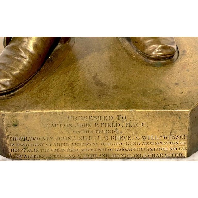 19th C. English Bronze of a Beloved Soldier of the h.a.c by Thomas Fowke/S For Sale - Image 4 of 11
