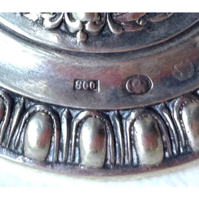 800 Silver Baroque Heart Tulipiere Bud Vase For Sale - Image 11 of 12