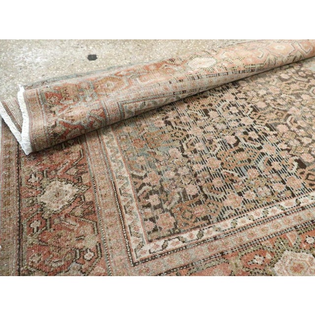Galerie Shabab Collection Early 20th Century Persian Senneh Malayer Long Runner For Sale - Image 10 of 10