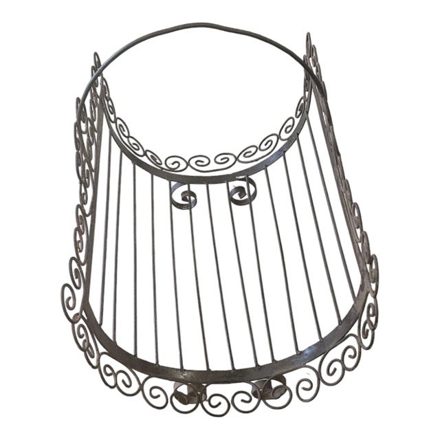 1950 wire log basket or magazine rack.