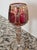 Early 20th Century Moser Bohemian Cut to Clear Paneled Cranberry Red Gold Gilt Stemmed Cordial Glasses - Set of 8 For Sale In Dallas - Image 6 of 18
