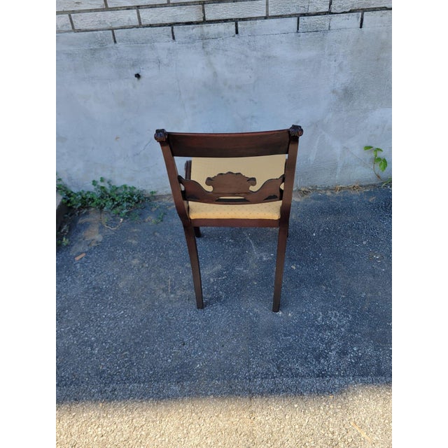 19th Century Mahogany, Attributed to Duncan Phyfe Desk Chair For Sale In Philadelphia - Image 6 of 10
