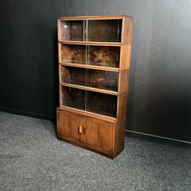Wood Stacking Bookcase from Minty of Oxford, 1950s For Sale - Image 7 of 7